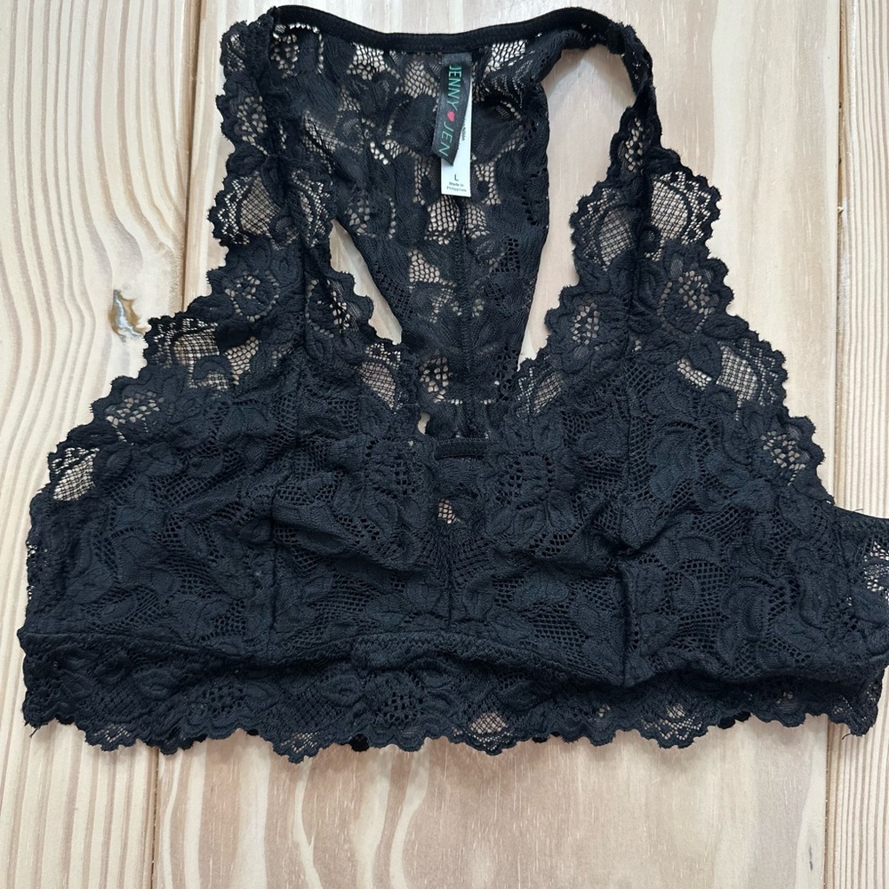 Black Lace Racerback Bralette